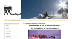 Desktop Screenshot of guide-espritmontagne.com